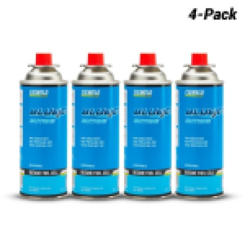 Image presents 4 X Cigweld Bluejet Butane Lpg Gas Bottle Can, Bbq Camping Stove Burner, 308984