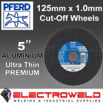 image presents Pferd 5" 125mm Aluminium Cutting Discs For Angle Grinder