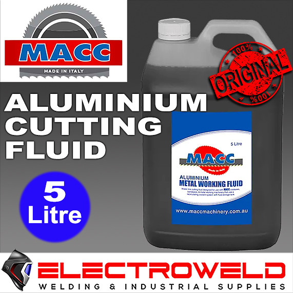 image presents 5L Macc Semi-Synthetic Aluminium Cutting Fluid, Oil Lubricant Coolant, MF-ALUM5L