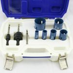 Image presents 9 PCE BORDO SPARKYS BI-METAL HOLESAW ELECTRICIAN SET - 7010-S4