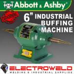 Image presents ABBOTT & ASHBY 6" 150MM BUFFING MACHINE BENCH GRINDER JEWELLERY BUFFER POLISHER