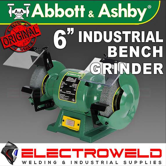 Image presents ABBOTT & ASHBY 6 150MM INDUSTRIAL BENCH GRINDER GRINDING MACHINE 240V ATBG280 6 2