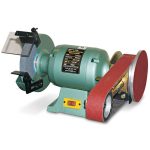 Image presents ABBOTT & ASHBY 6" 600W LINISHER BELT SANDER BENCH GRINDER