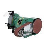 Image presents ABBOTT & ASHBY 8" BENCH GRINDER W/ LINISHING LINISHER MACHINE 915 X 50MM AA362W8