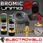 Image presents Argon Gas Welding Bundle *2 X Disposable Bottle 2.2l + Bromic Regulator + Hose*