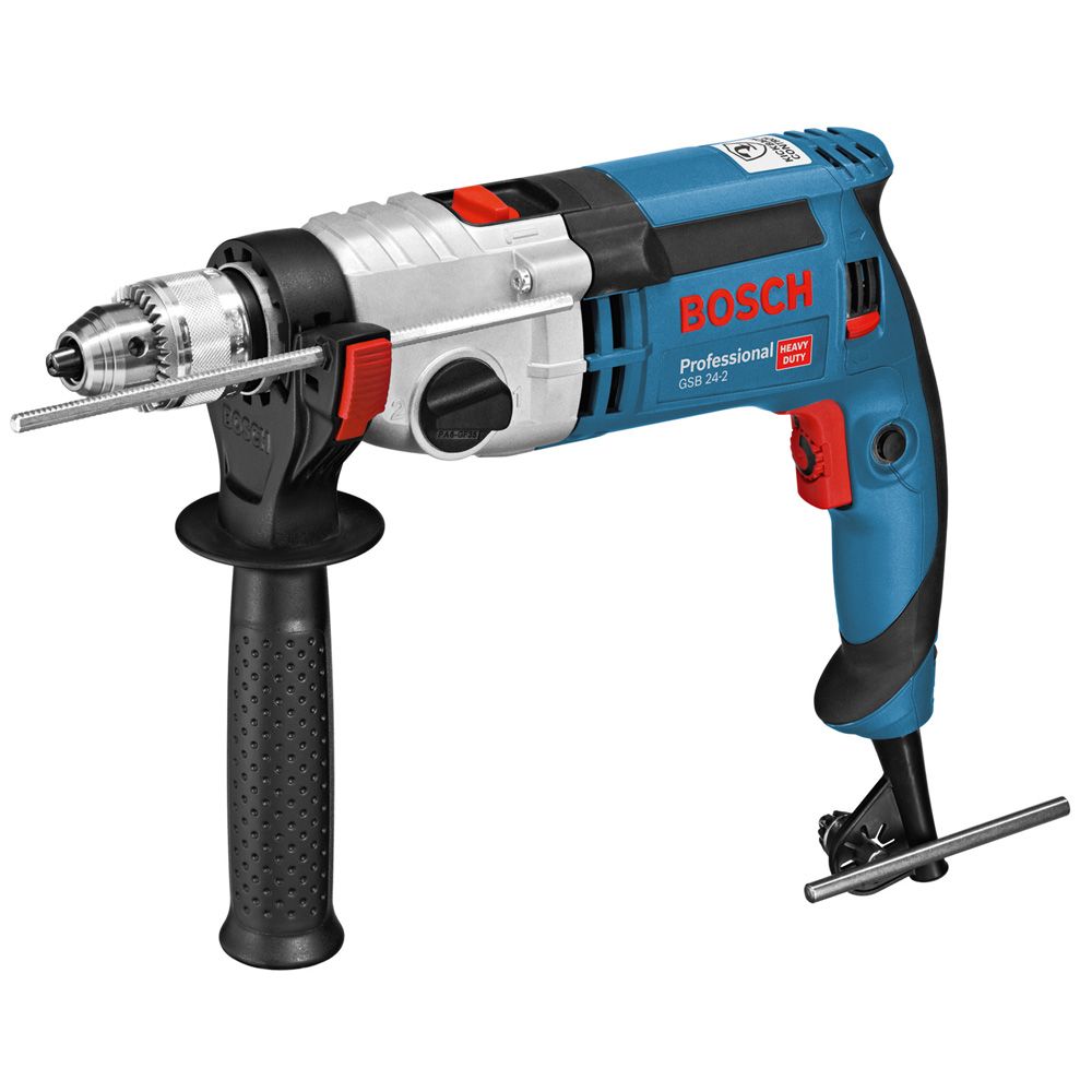 Image presents BOSCH 1100W 13MM HAMMER DRILL (060119C841)