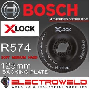 Image presents BOSCH 125MM 5" X-LOCK BACKING RUBBER PAD DISC FOR ANGLE GRINDER XLOCK - SOFT