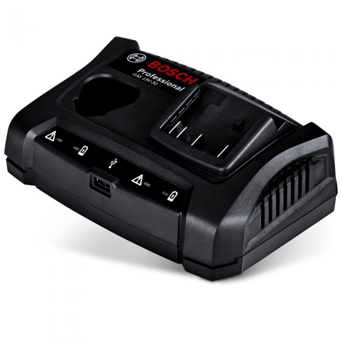 Image presents BOSCH 12V-18V MULTIVOLT BATTERY CHARGER - GAX 18V-30 1600A011AB