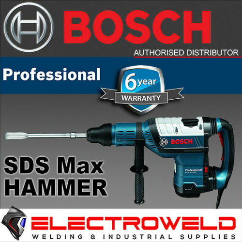 Image presents BOSCH 1500W SDS MAX ROTARY HAMMER DRILL IMPACT MASONRY CONCRETE ROCK GBH 8-45 D 7