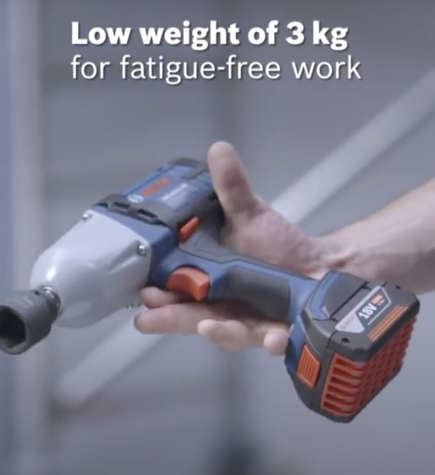 Image presents BOSCH 18V .25 CORDLESS IMPACT WRENCH (SKIN ONLY) - GDS 18V-LI HT (06019B1300) 8