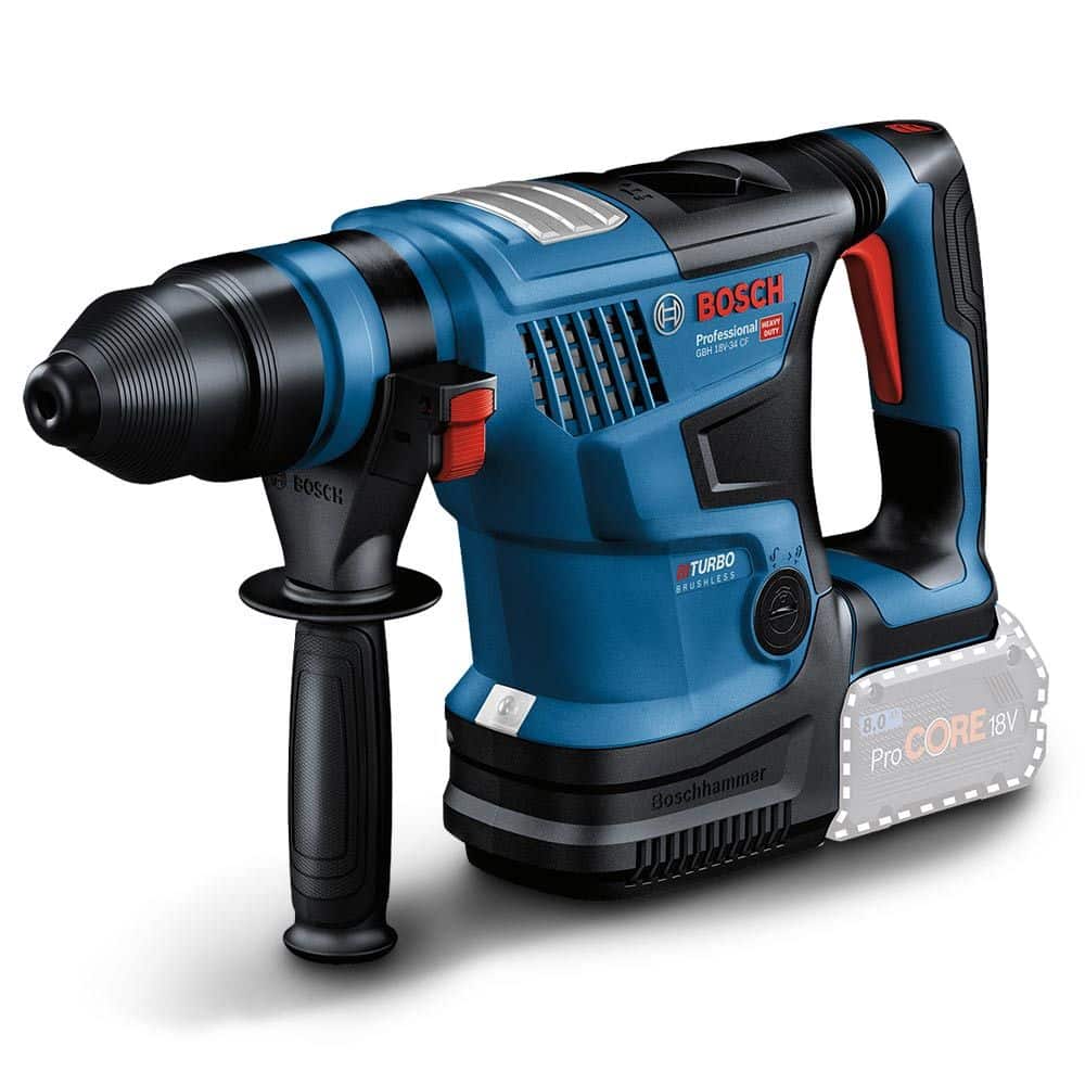 Image presents BOSCH 18V BITURBO BRUSHLESS 4KG SDS PLUS ROTARY HAMMER SKIN 0611914041 2