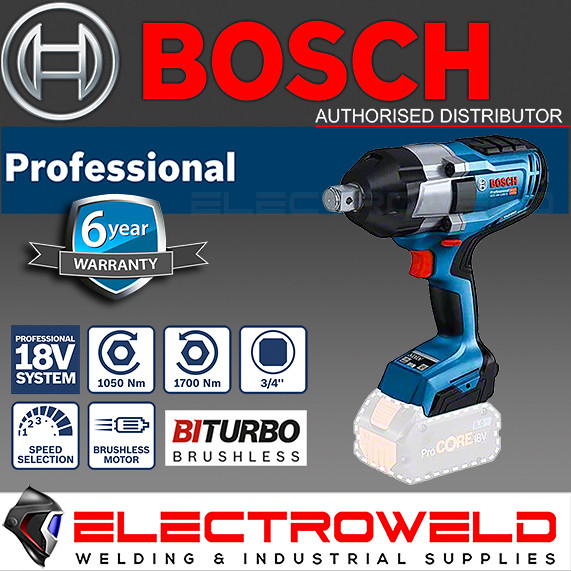 Image presents BOSCH 18V CORDLESS IMPACT WRENCH DRIVER, 34 BRUSHLESS GDS 18V-1050 H SKIN - WITH LBOXX 8