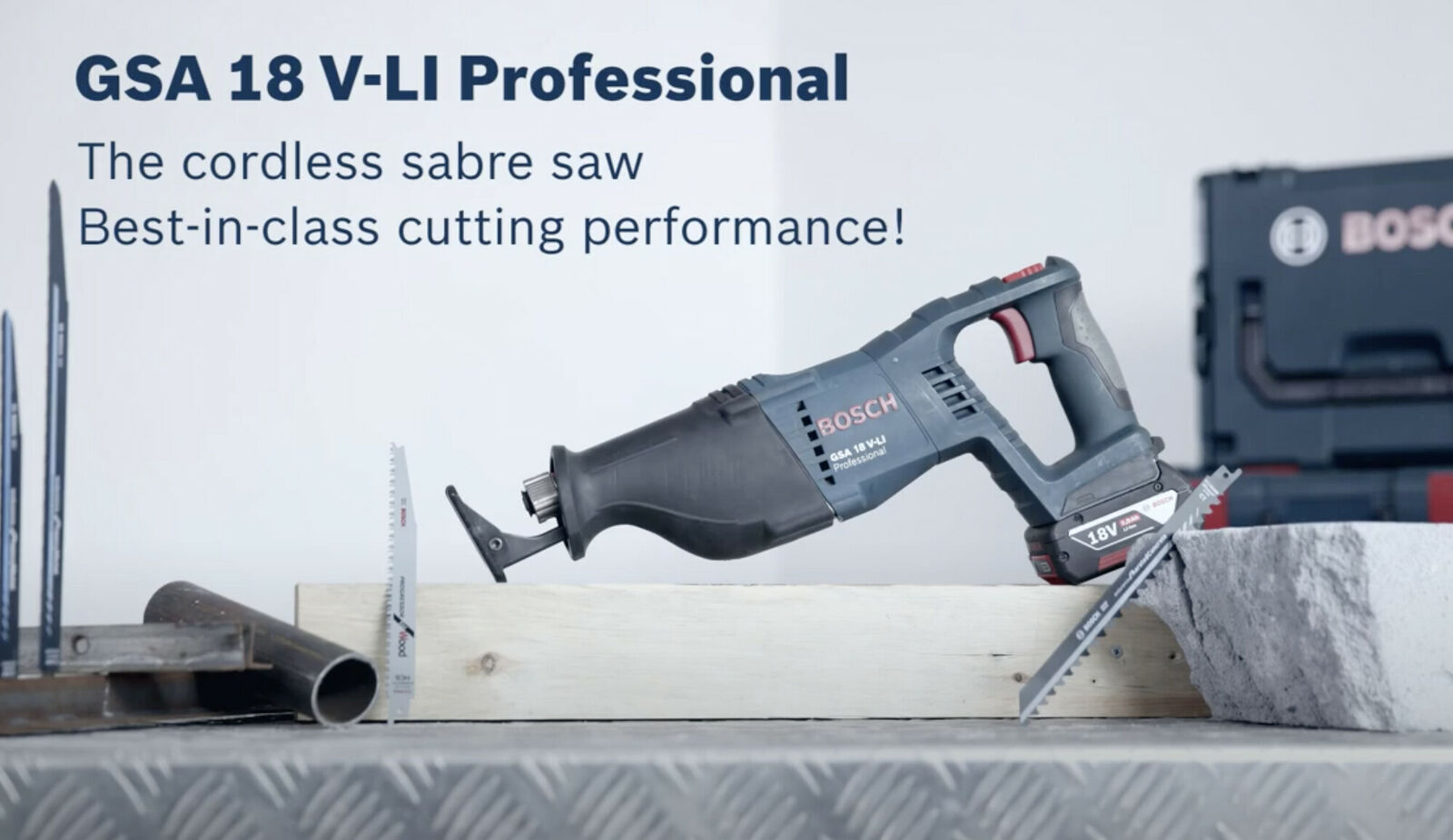 Image presents BOSCH 18V CORDLESS RECIPROCATING SAW (SKIN ONLY), GSA 18V-LI - 060164J042 7