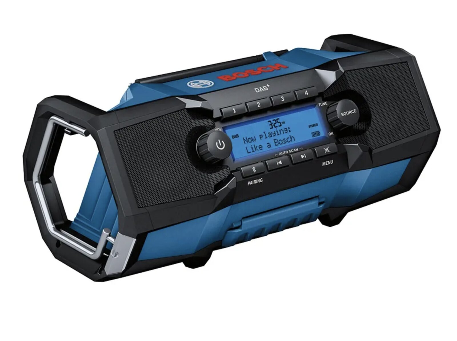 Image presents BOSCH 18V GPB 18V-2 C CORDLESS RADIO WITH BLUETOOTH, SPEAKER FM USB, 06014A3040 - SKIN ONLY