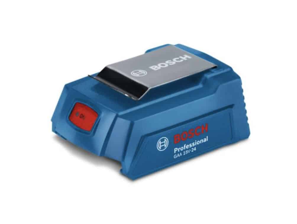 Image presents BOSCH 18v 2x Usb Adapter + Battery Charger Cordless Lion, Gaa 18v-24, 1600a00j61 2