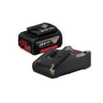 Image presents BOSCH 18v 5.0ah Battery & Charger Kit Coolpack 5 Amp, Gal 18v-40, Gba 0615990m1z 2