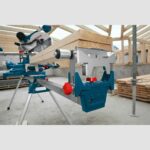 Image presents BOSCH 3.8M MITRE SAW STAND FOLDING LEG RAPID RELEASE WORK BENCH - GTA3800