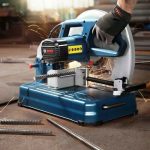 Image Presents BOSCH 355MM 14 METAL CUT OFF SAW 2400W CHOP DROP CIRCULAR MITRE GCO 14-24 J 7