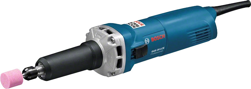 Image presents BOSCH 50MM STRAIGHT DIE GRINDER 650W, CORDED 230V, PIPE TUBE GRINDING, GGS 28 CE 7