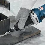 Image presents BOSCH 50MM STRAIGHT DIE GRINDER 650W, CORDED 230V, PIPE TUBE GRINDING, GGS 28 CE 7