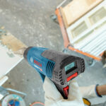 Image presents BOSCH BLUE 2000W HEAT GUN VARIABLE TEMPERATURE DIGITAL GUAGE 3 STAGE - GHG 20-63