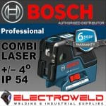 Image presents Bosch Combi 5 Point Cross Line Laser Level 0601066B00 - Gcl 25