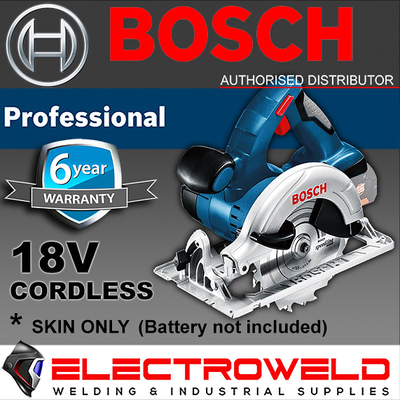 Image presents BOSCH CORDLESS CIRCULAR SAW 165MM + BLADE - GKS 18 V-LI (SKIN ONLY) - 060166H040 7