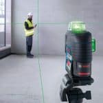 Image presents BOSCH GLL 3-80 CG GREEN MULTI LINE LASER LEVEL W/ BLUETOOTH, MEASURING GLL3-80CG