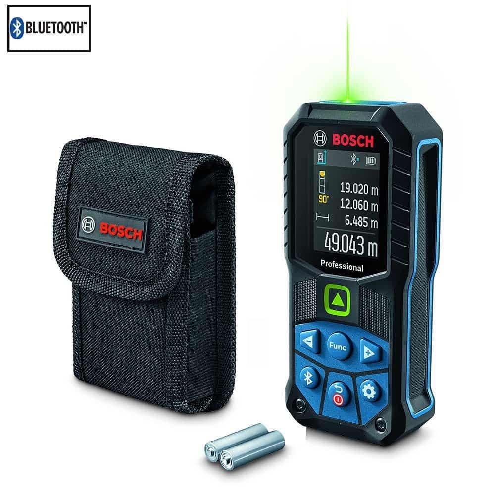 Image presents BOSCH GLM 50-27 CG LASER DISTANCE MEASURER BLUETOOTH 50M RANGEFINDER AREA FINDER