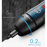 Image presents BOSCH GO 2 KIT CORDLESS SCREWDRIVER RECHARGEABLE USB ELECTRIC DRIVER - 06019H2140 10