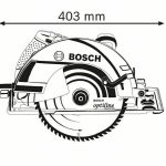 Image presents BOSCH HAND-HELD CIRCULAR SAW 235MM 9, 2050W WOOD - GKS 235 TURBO PROFESSIONAL 7