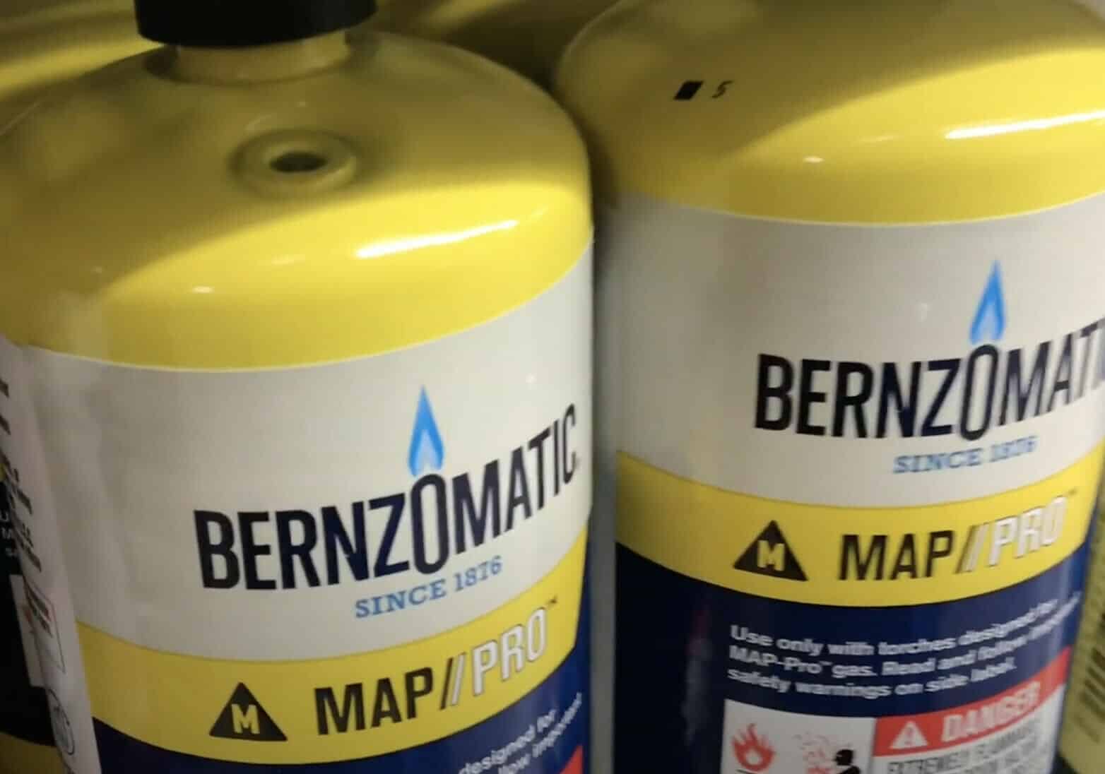 Image presents Bernzomatic 400g Map-pro Gas Cylinder Bottle, Bbq / Cooking / Camping + Blow Torch (8)