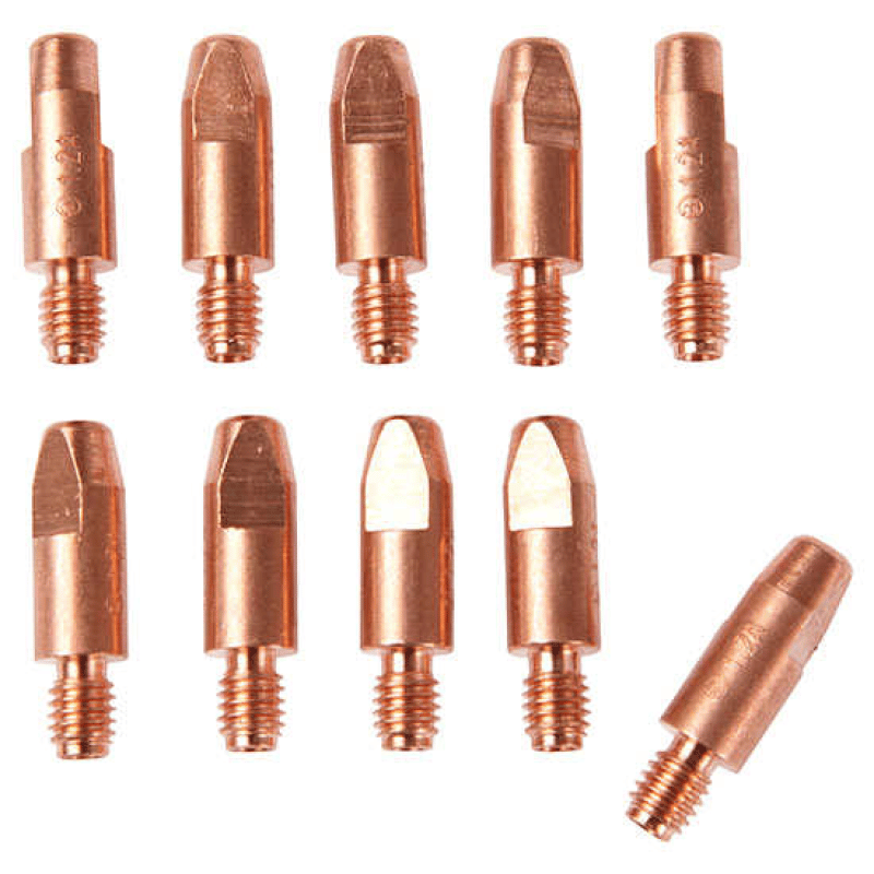 Image presents Binzel M6 Aluminium Contact Tip 1mm 10 Pack