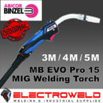 Image presents Binzel Mb Evo Pro 15 Mig Welding Torch Gun (Air Cooled)