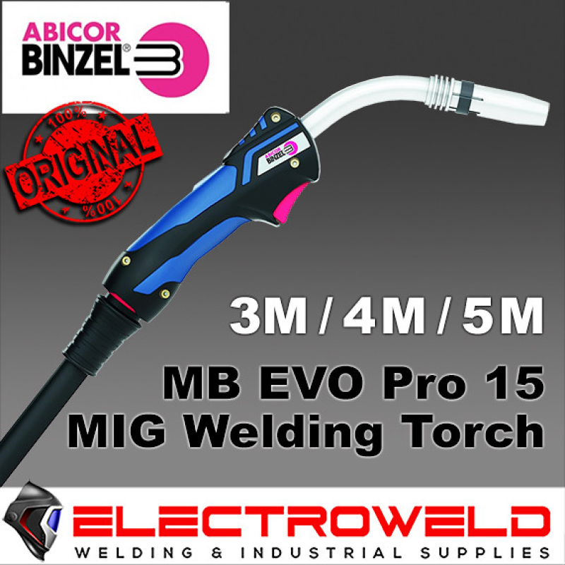 Image presents Binzel Mb Evo Pro 15 Mig Welding Torch Gun (Air Cooled)