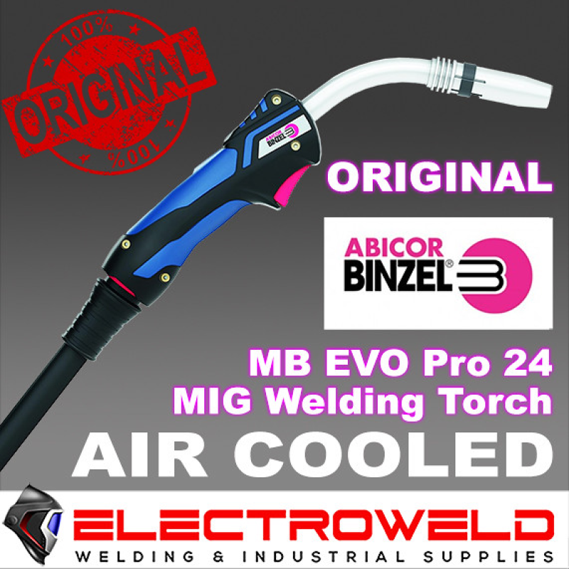 Image presents Binzel Mb Evo Pro 24 MIG Welding Torch Gun 250a (Air-cooled)