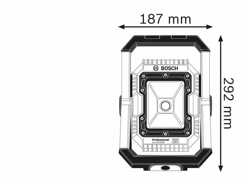 Image presents Bosch Gli 18V-1900 Cordless Spot Floodlight Flood Light Lamp Bluetooth Skin 10