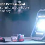 image presents Bosch Gli 18V-1900 Cordless Spot Floodlight Flood Light Lamp Bluetooth Skin 5