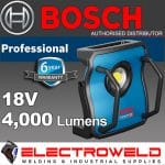 Image presents Bosch Gli 18V-4000 C Cordless Spot Floodlight Flood Light Lamp Bluetooth Skin