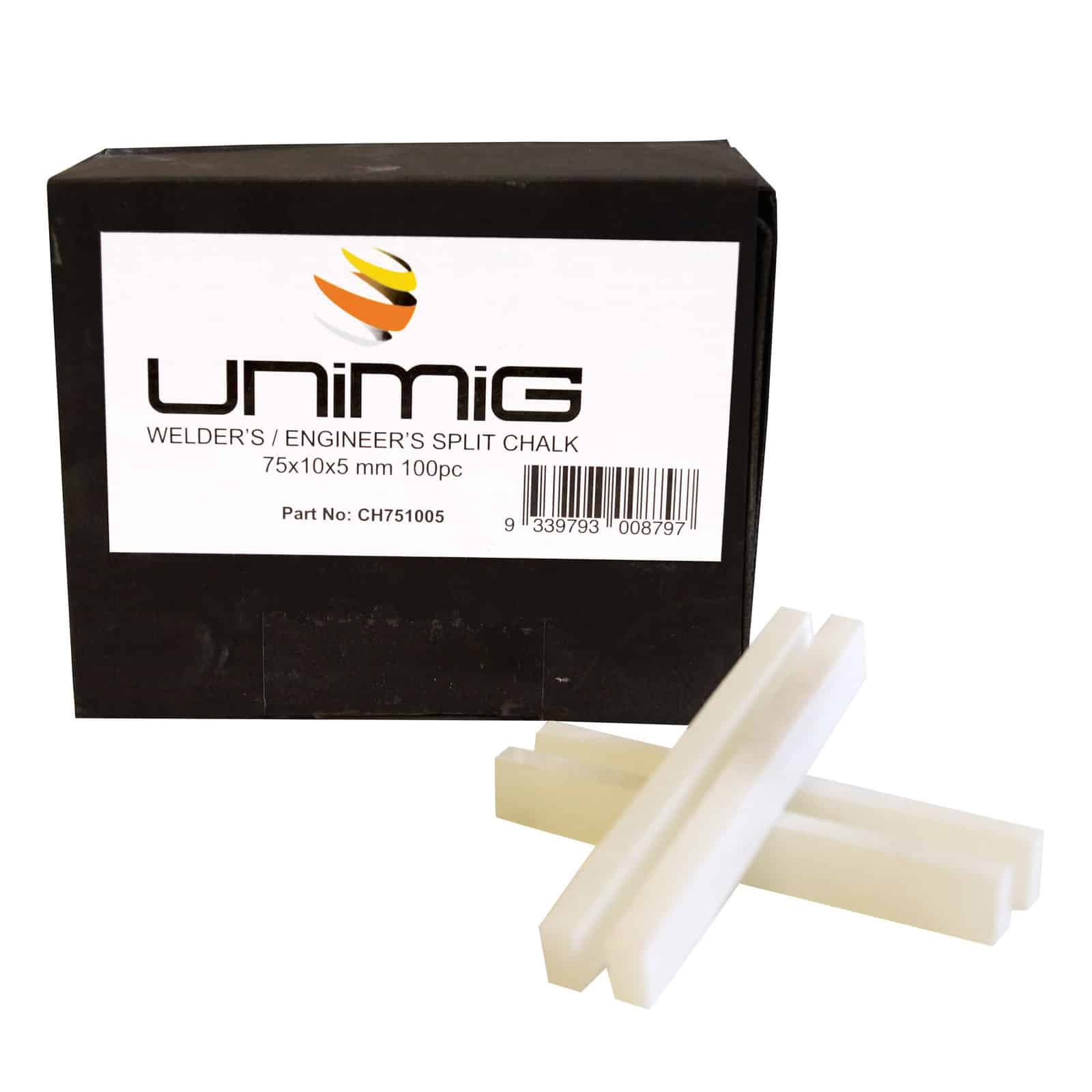 image presents Box 50-100- Unimig Engineers 75MM Split French Chalk Builders Pencils, CH751010-3