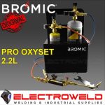 Image presents Bromic Pro Oxyset Brazing Soldering Mobile Kit 2.2l Oxygen + Map-pro Gas 1811162