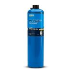 Image presents Cigweld Bluejet Propane / Lpg Gas Cylinder, 400g Fuel Bottle, Bbq Camping Soldering - 308981