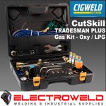 Image presents Cigweld Cutskill Tradesman Plus Gas Kit oxy Oxygen - Lpg - Cutting And Welding Set