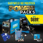 Image presents Cigweld Easyweld 160 - Welder + Helmet + Gloves + Consumables Easy Weld W1201160 1