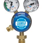 Image presents Cigweld Twin Gauge Argon Gas Regulator / Flowmeter, Welding Pressure - 2