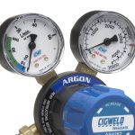 Image presents Cigweld Twin Gauge Argon Gas Regulator / Flowmeter, Welding Pressure - 5