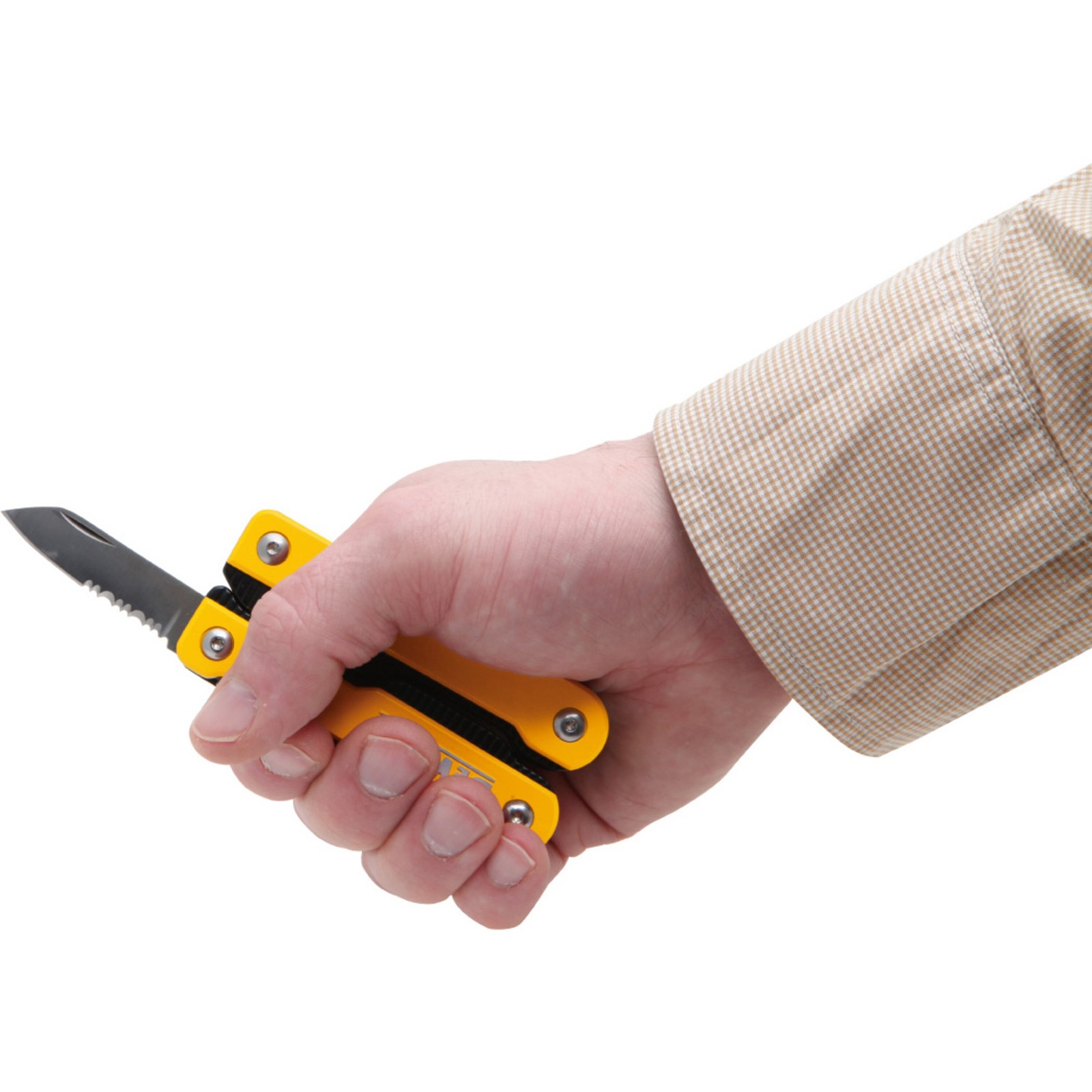 Image presents DEWALT MT16, 16 IN 1 MULTI TOOL / POCKET KNIFE STAINLESS STEEL NO RUST DWHT71843