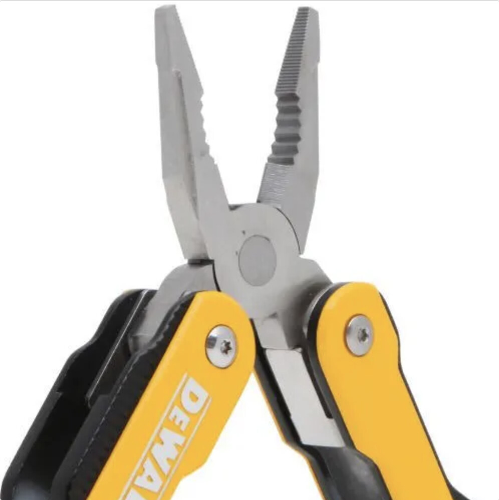 Image presents DEWALT MT16, 16 IN 1 MULTI TOOL / POCKET KNIFE STAINLESS STEEL NO RUST DWHT71843