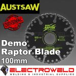 image presents Austsaw 100mm 4" Diamond Cutting Blade, Demolition Concrete, Angle Grinder Disc - Audia100resq 1