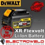 Image presents Dewalt 18v-54v 6.0ah Xr Flexvolt Battery, Li-ion Lithium-Ion Cordless, Dcb546-xe 1